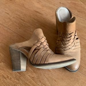 Seychelles mule - 6.5US - tan leather